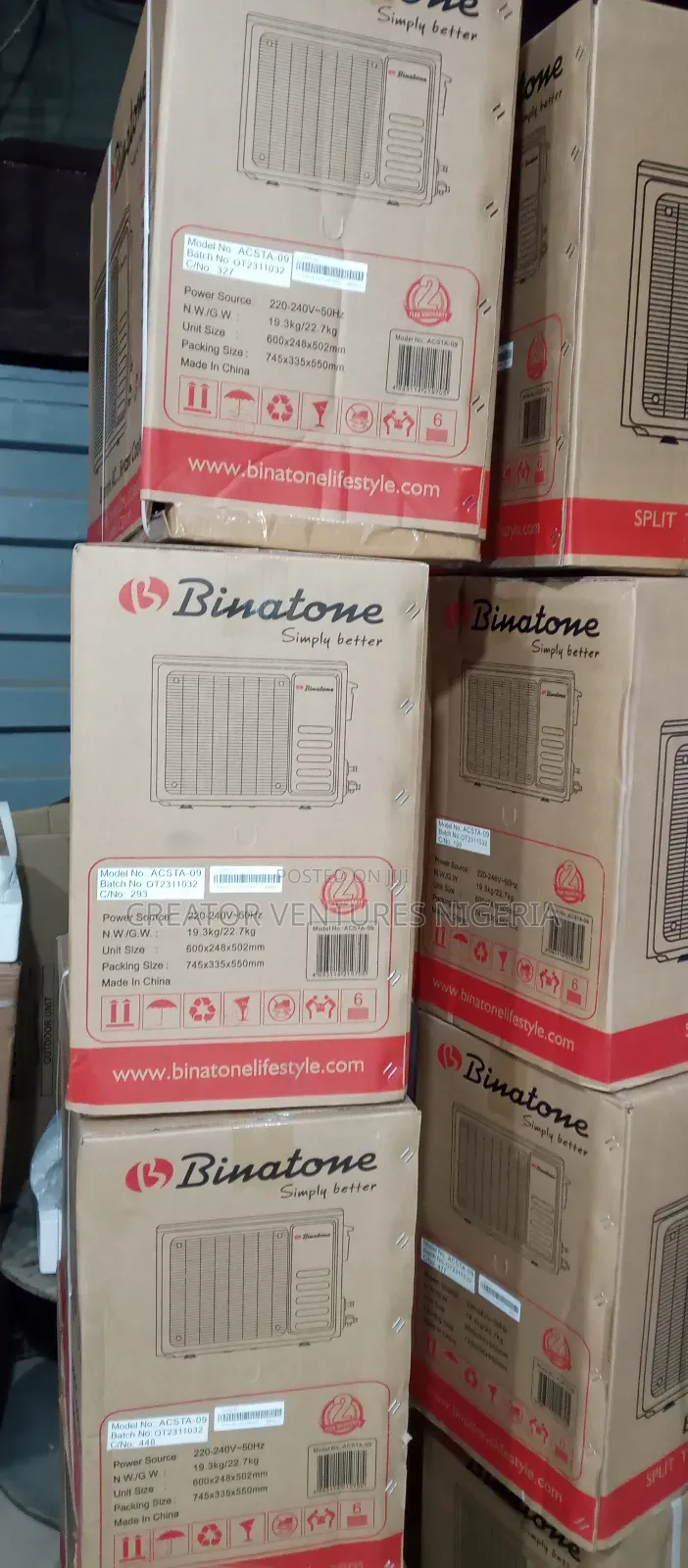 Binatone Split Unit Ac Low Voltage Fully Copper Fast Cooling