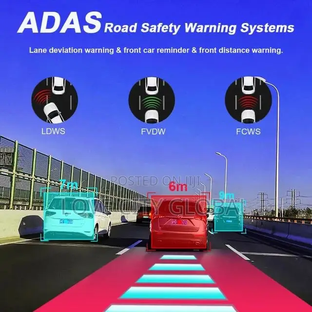 4G 3CH Dash Cam Android Auto, Mirror Video Loop Record ADAS