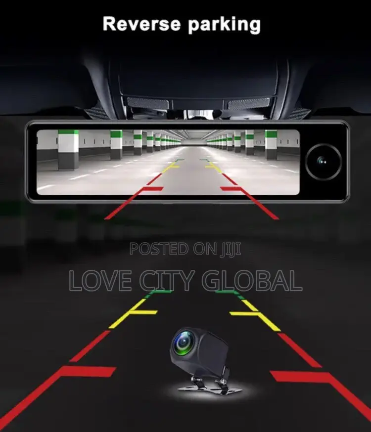 4G 3CH Dash Cam Android Auto, Mirror Video Loop Record ADAS