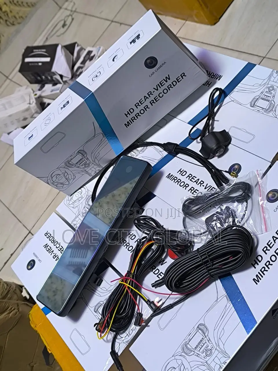 4G 3CH Dash Cam Android Auto, Mirror Video Loop Record ADAS