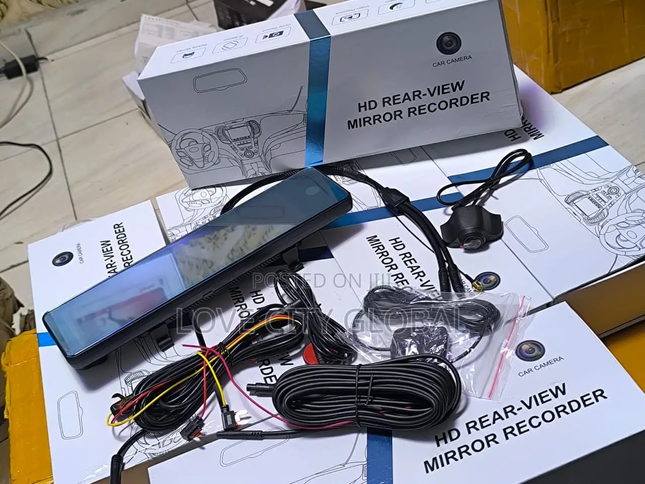 4G 3CH Dash Cam Android Auto, Mirror Video Loop Record ADAS