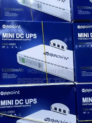 Mini DC UPS Backup 10000mah for Routers,CCTV,POS,Accesspoint