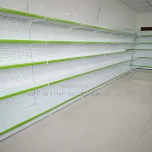 Heavy Duty Supermarket Shelves (Red,Blue,Green) Solid Shelve