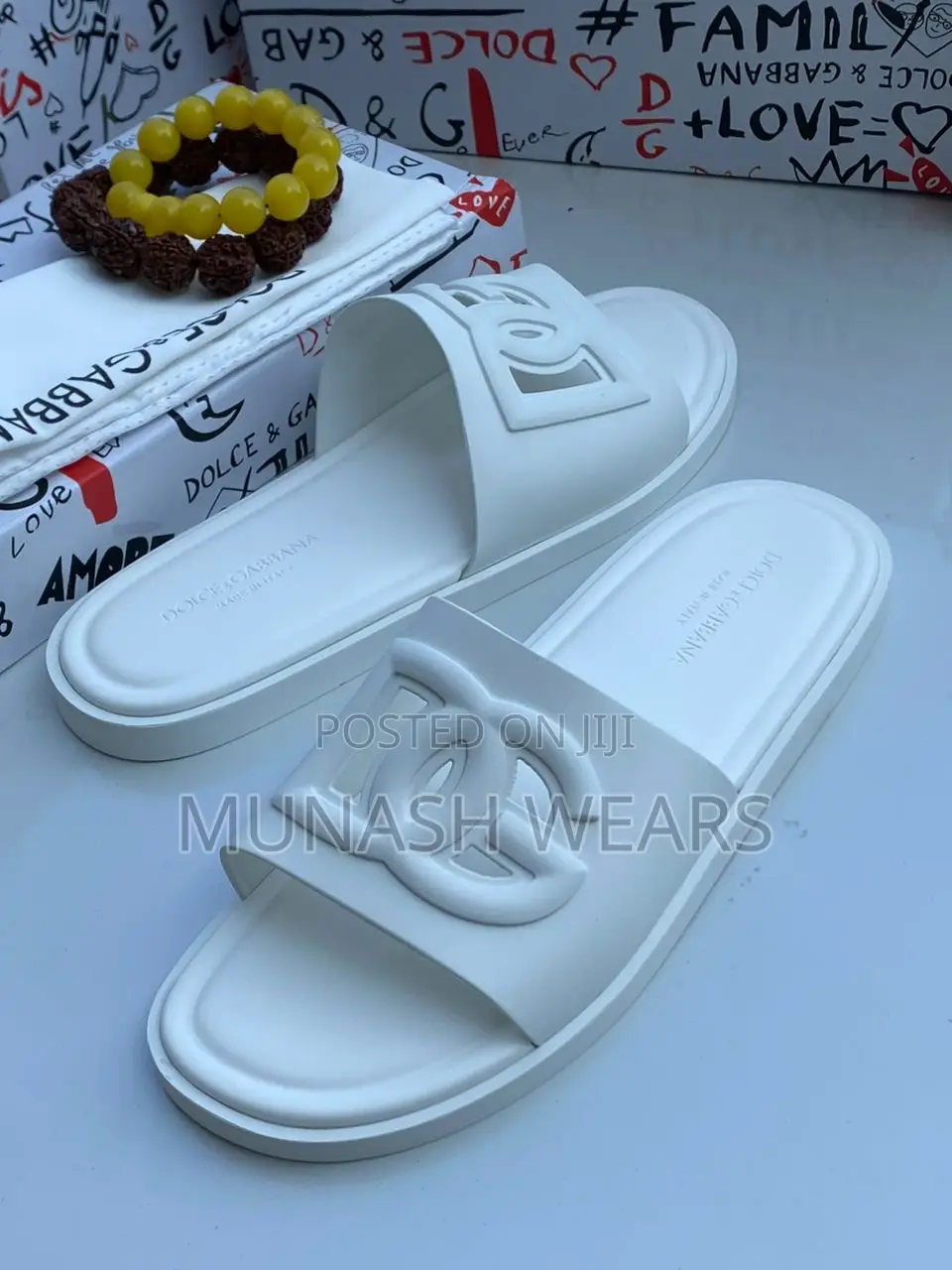D G Leather Slipers
