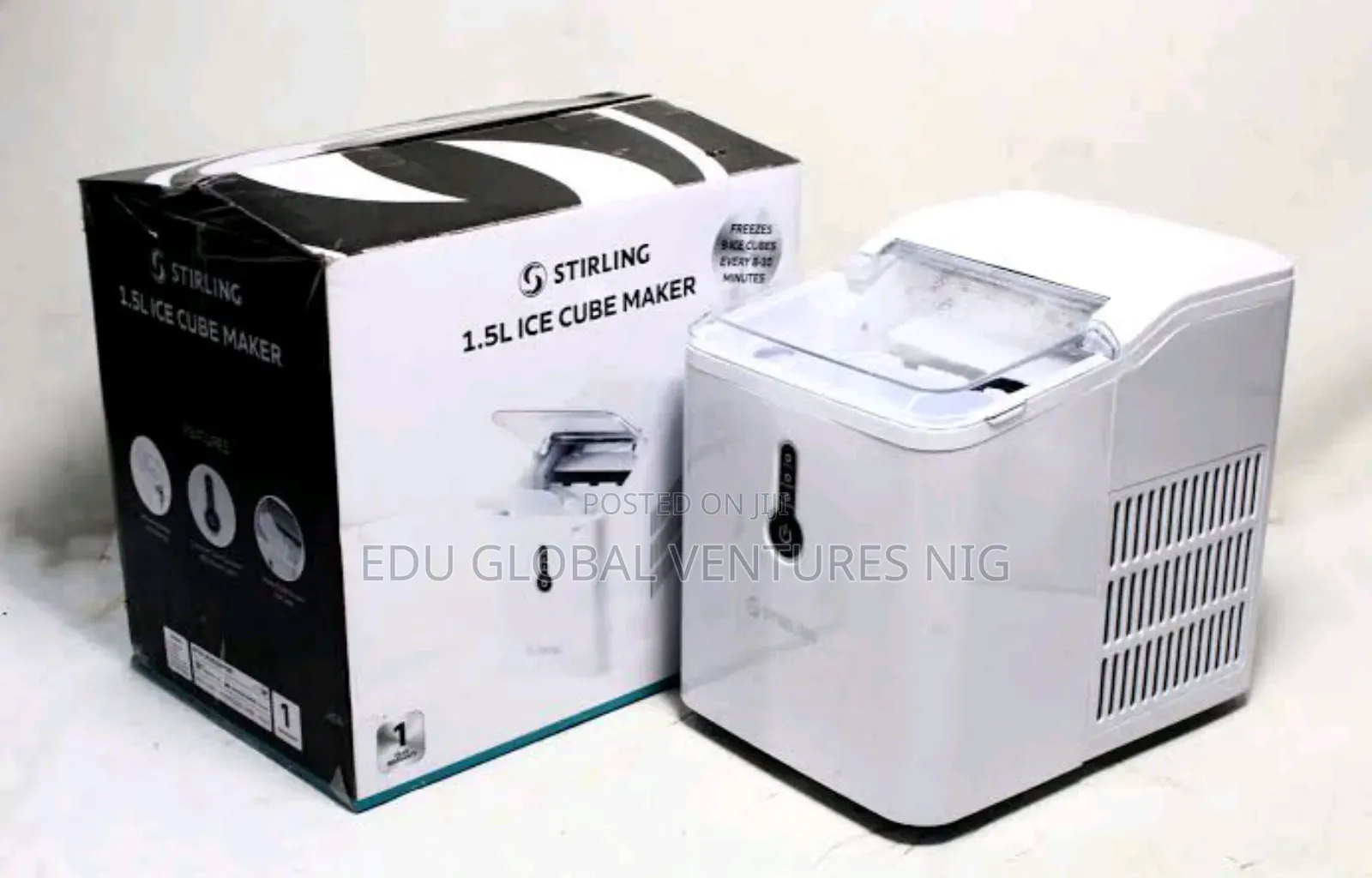Stirling 1.5litres Ice Cube Machine. 9 Cubes Per Production.