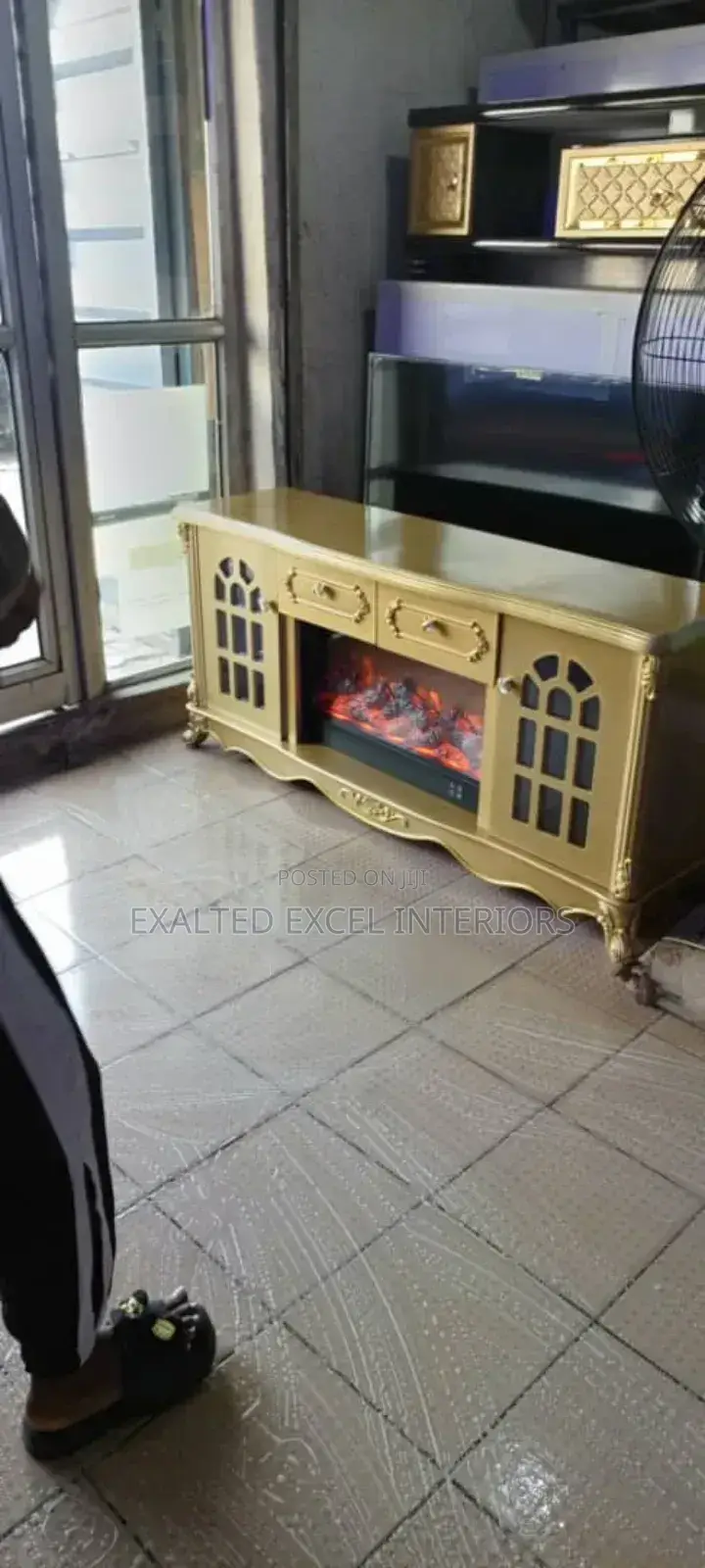 Unique Quality Fire Work Tv Stand