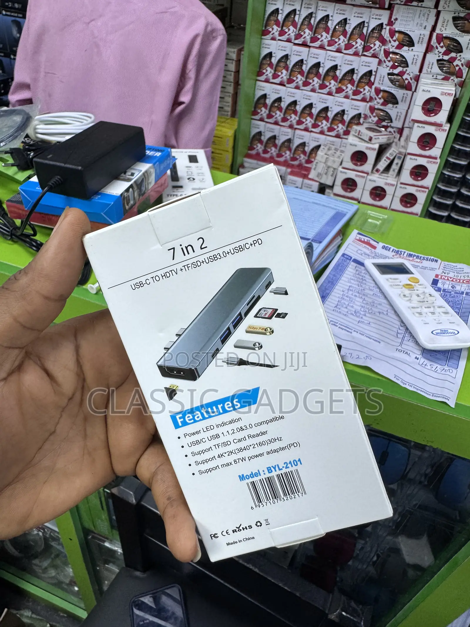 7 in 2 USB -C Hub Type C HDMI Adapter