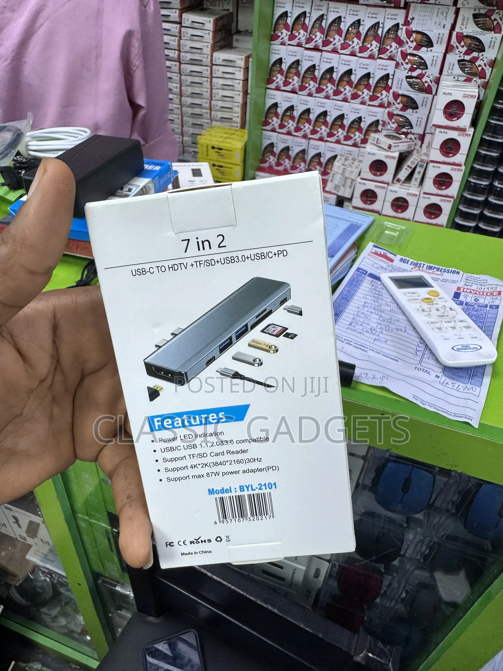 7 in 2 USB -C Hub Type C HDMI Adapter