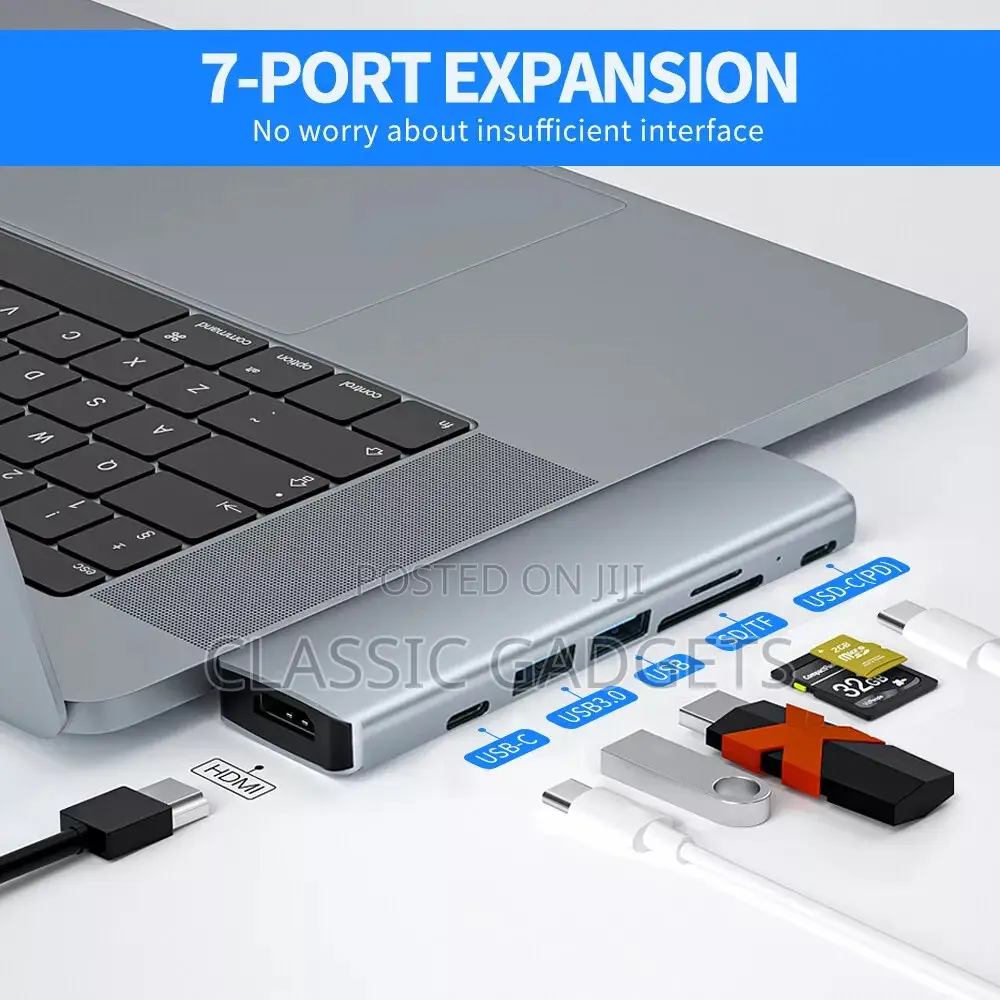7 in 2 USB -C Hub Type C HDMI Adapter