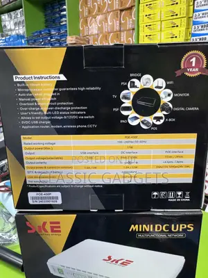 SKE MINI DC UPS 8800mah Power Bank for Router , CCTV