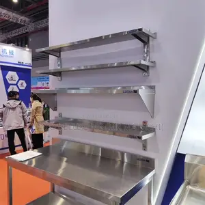 Wall Shelving Units (Stainless Steel) 4ft Solid Wall Shelf