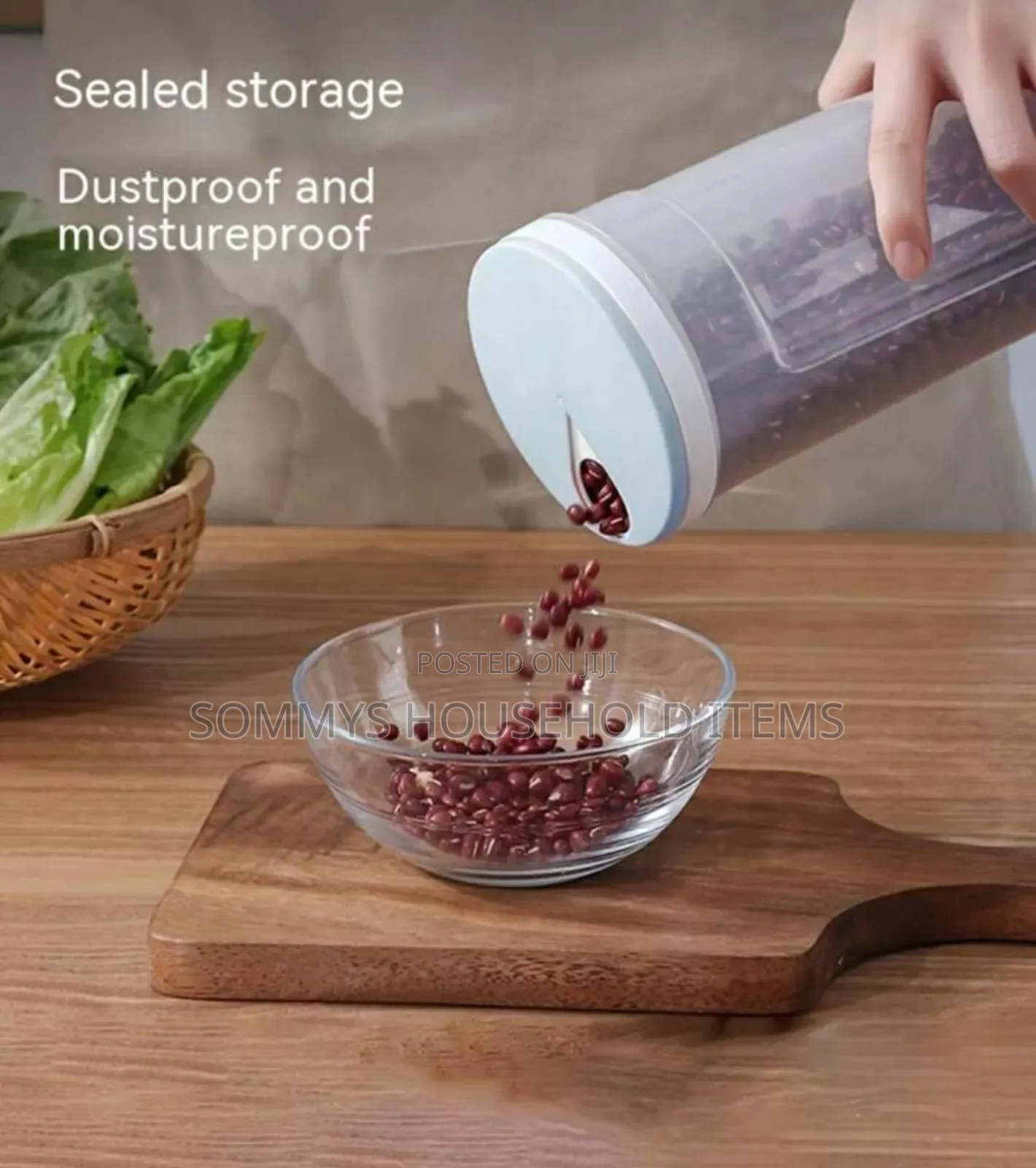 One Multi-Functional Grain Storage Canister.