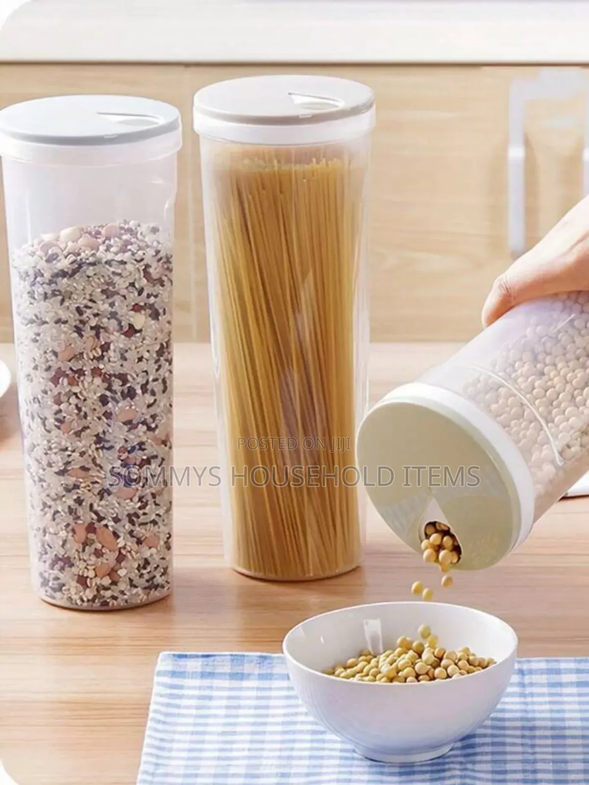 One Multi-Functional Grain Storage Canister.