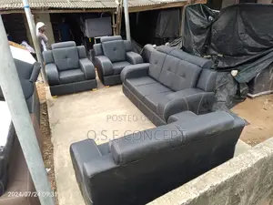 Unique Black Leather Chair