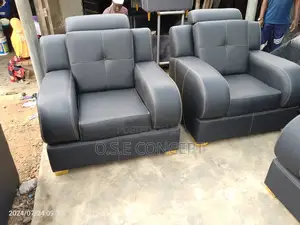 Unique Black Leather Chair