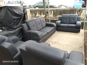 Unique Black Leather Chair