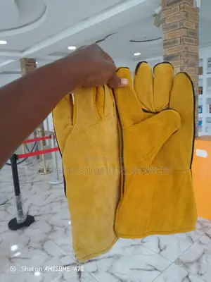 Unisex Industrial Leather Hand Gloves