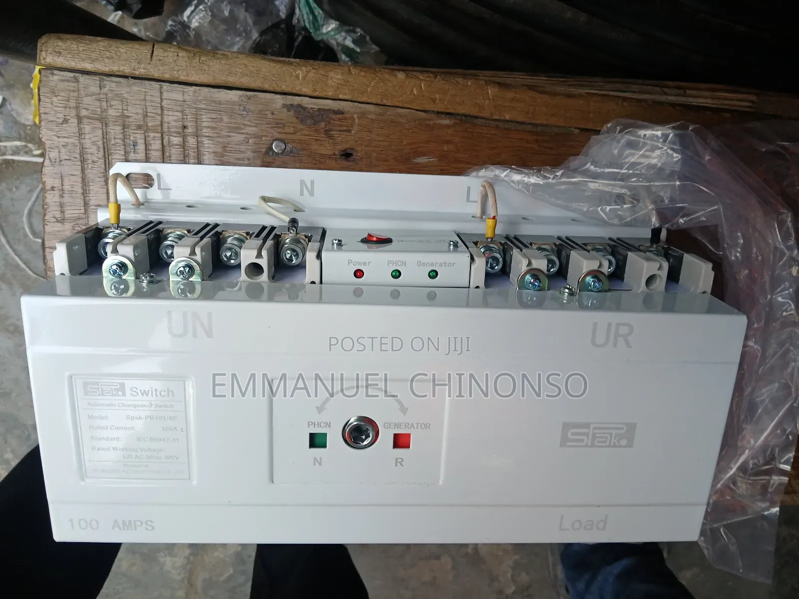 100a Spak Automatic Changeover Switch