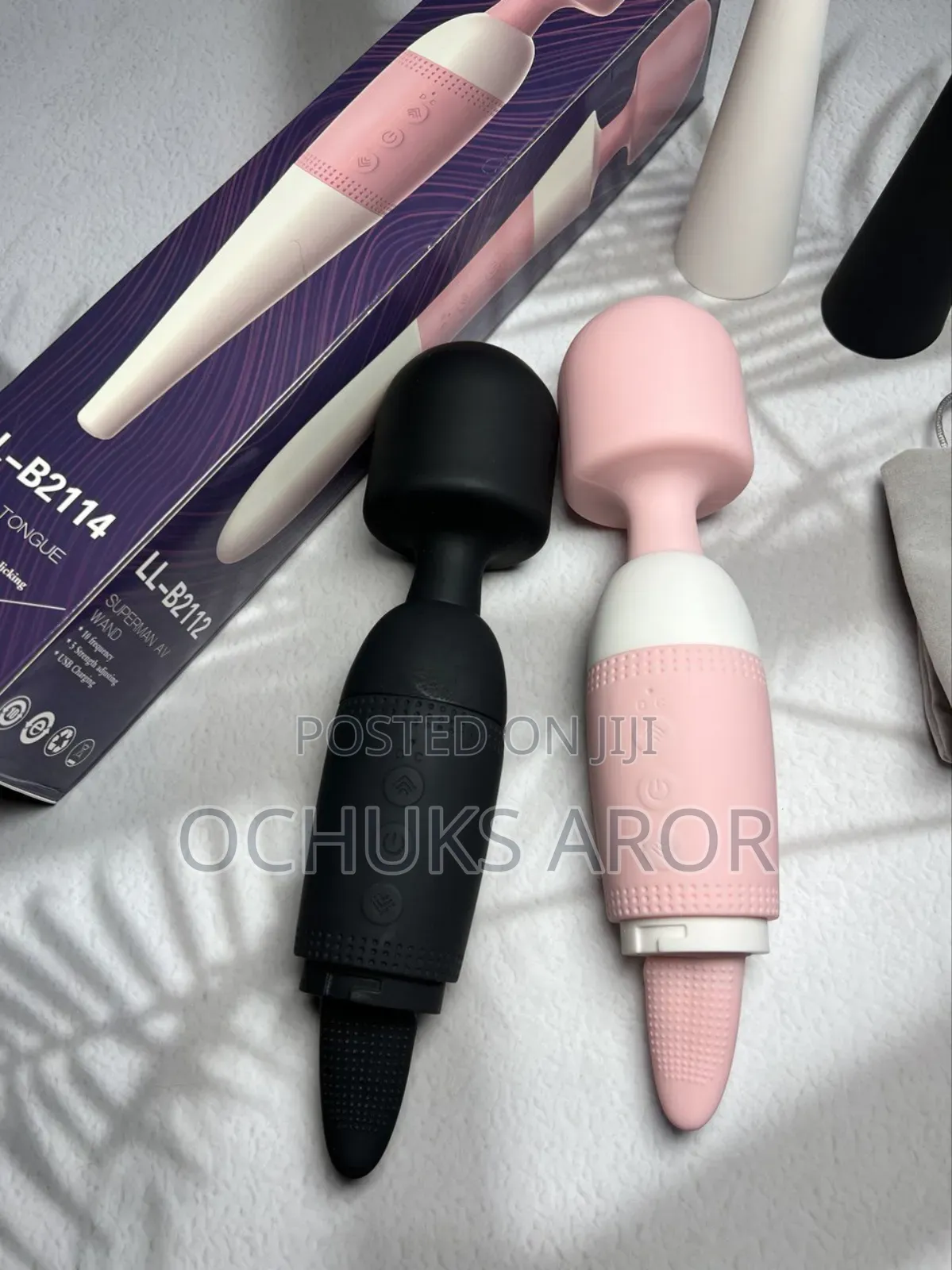 Dual Function Wand Vibrator With Licking Tongue