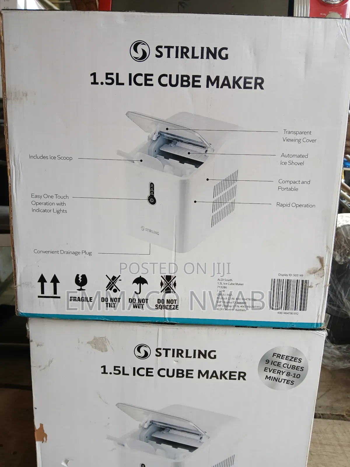 Stirling Professional 1.5litres Ice Cube Maker. 9 Cubes
