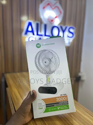 DP Desktop Portable Rechargeable Fan DP-7624
