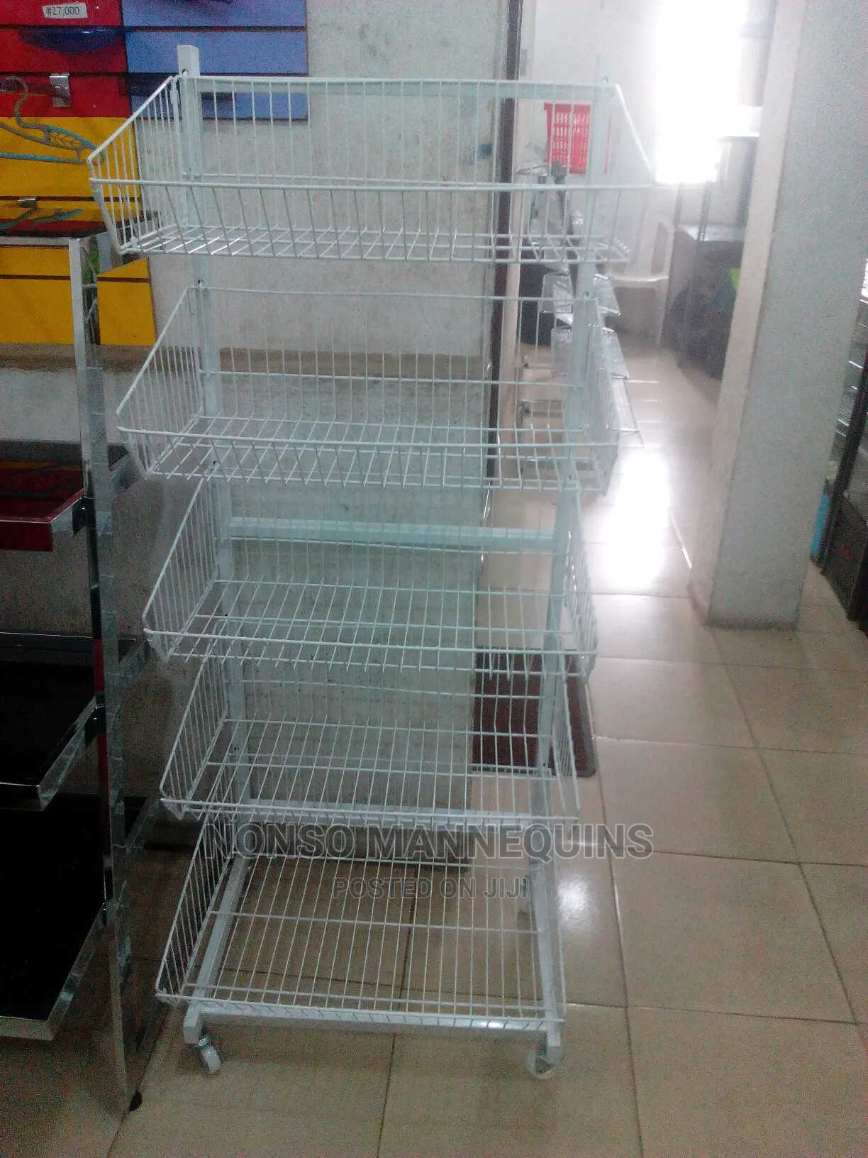 4 Step White Basket