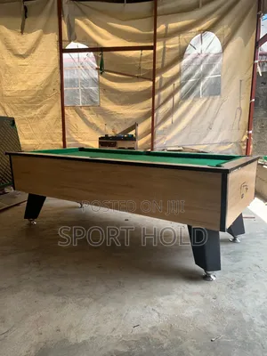 Green Top Coin Leg Pool Table