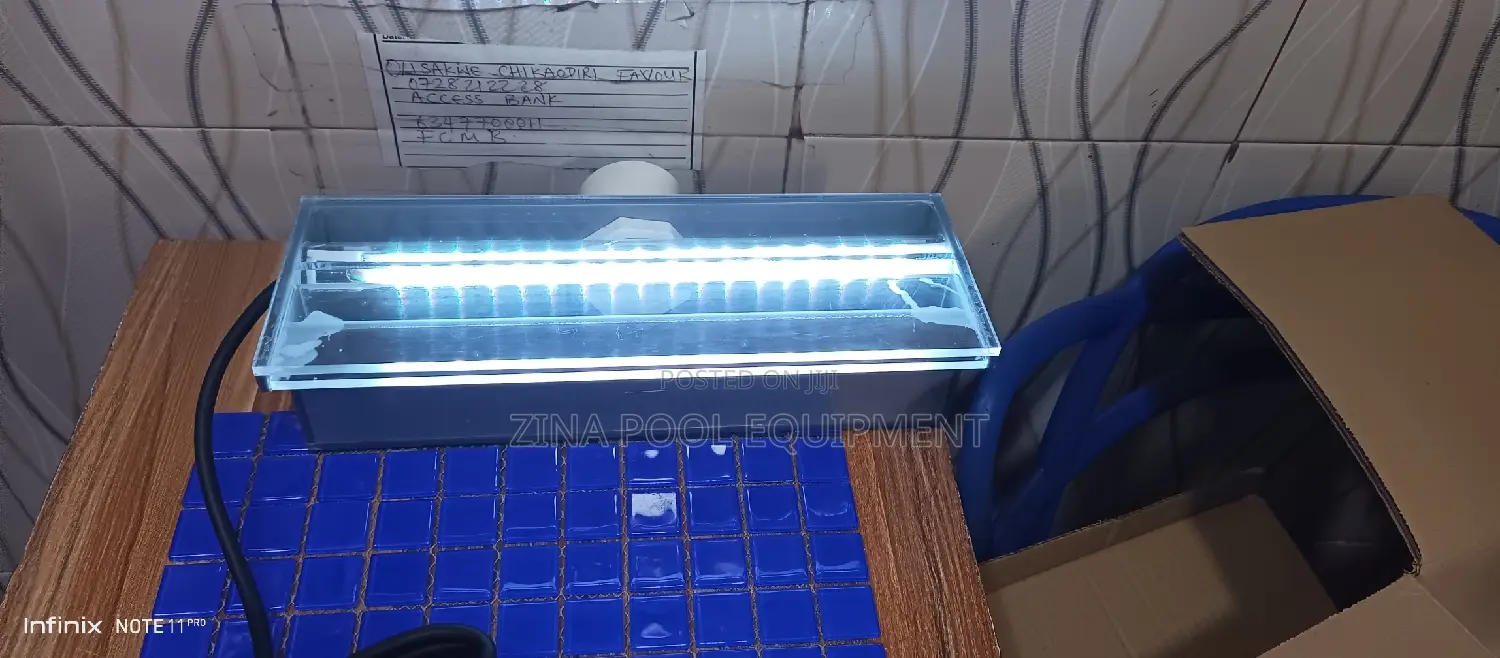 Wall Waterfall With Light