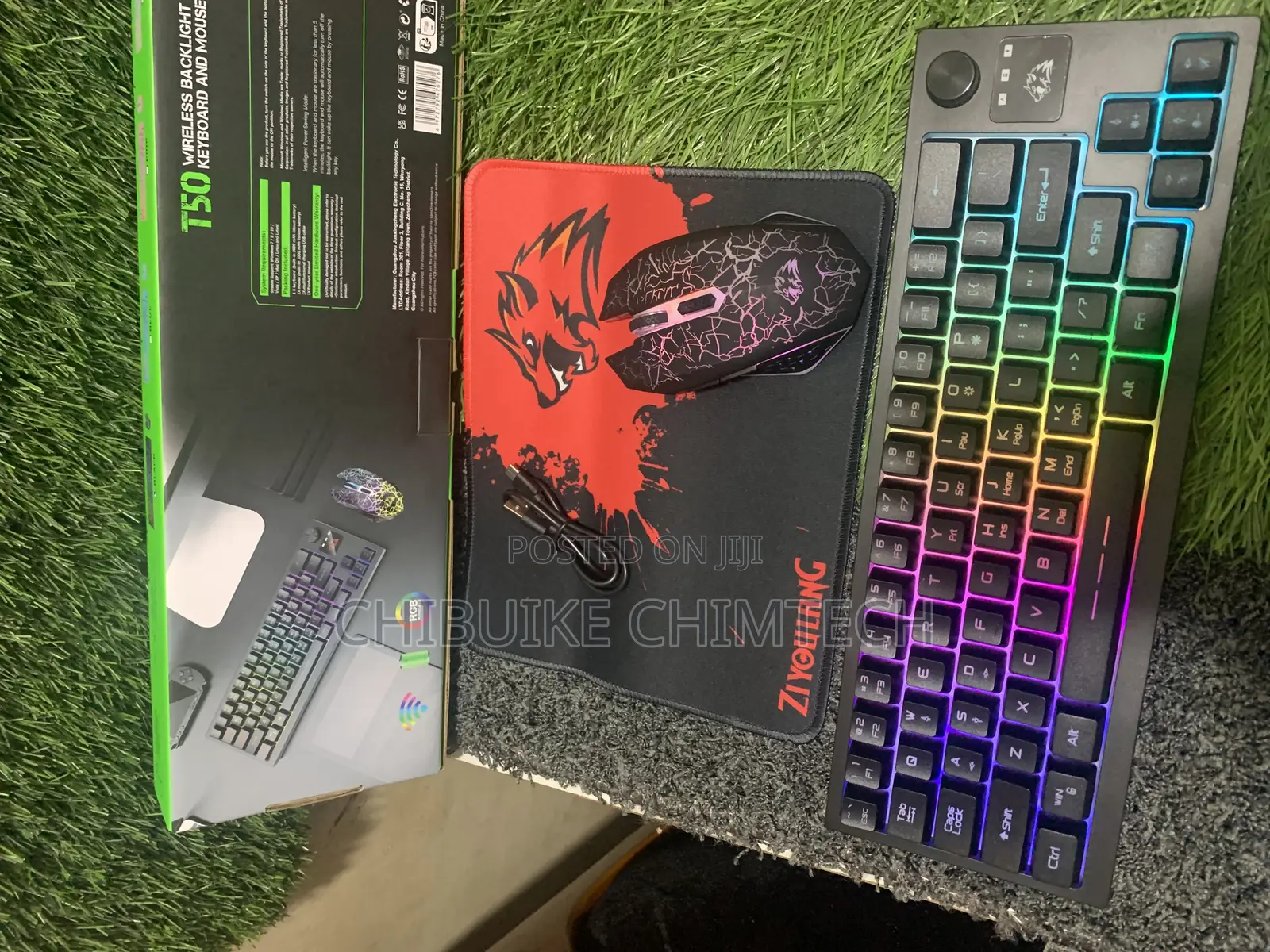 T50 Ziyoulang Wireless Gaming Keyboard and Mouse RGB