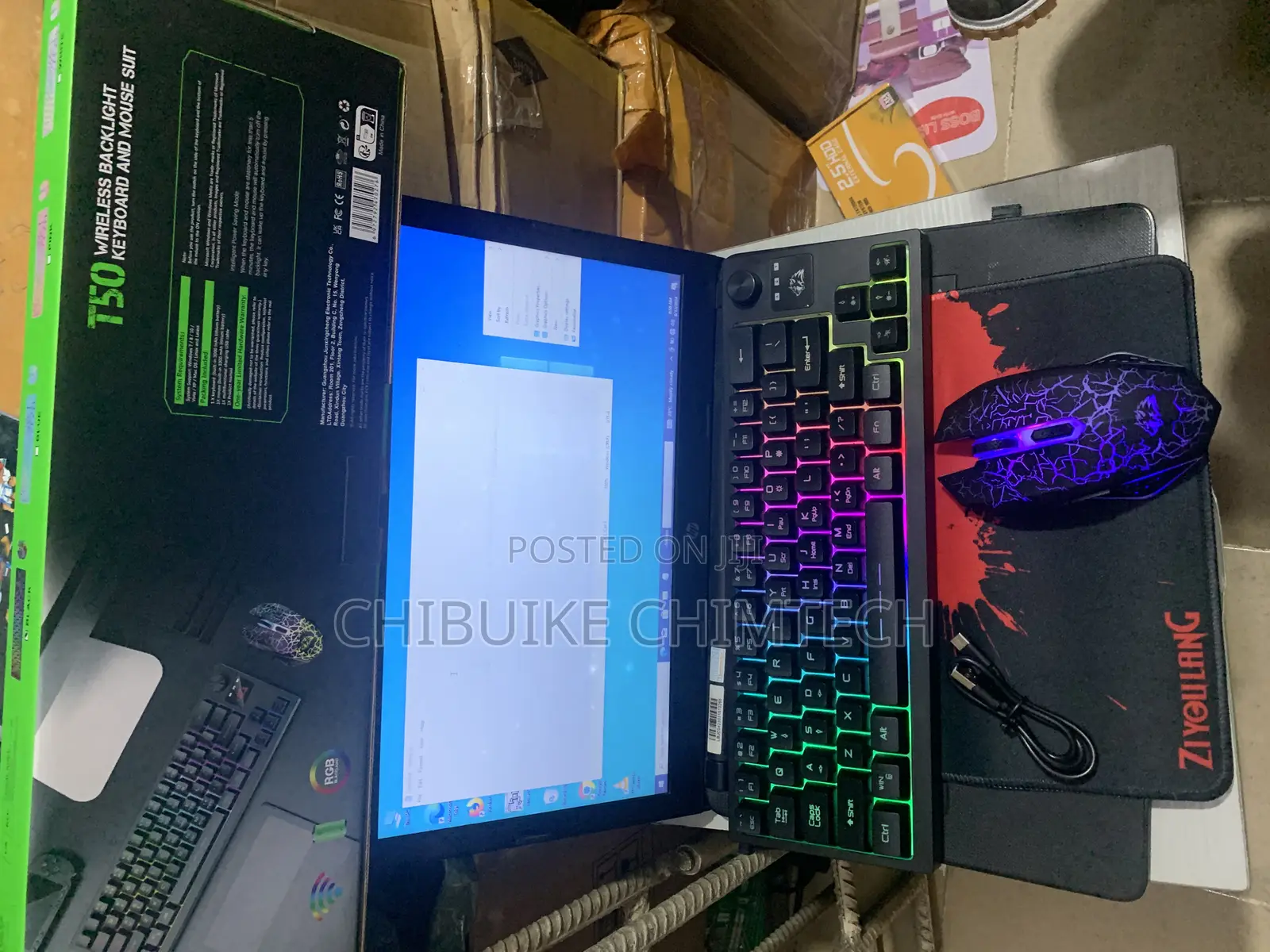T50 Ziyoulang Wireless Gaming Keyboard and Mouse RGB