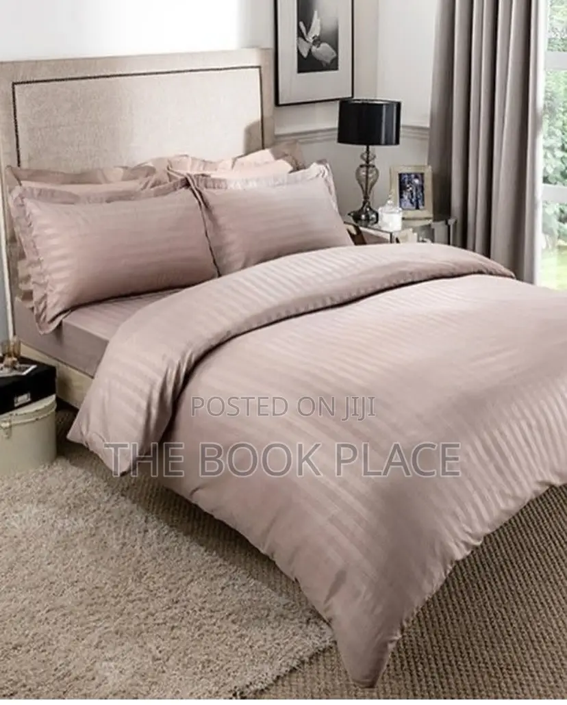 Nude Stripe Plain Bedding