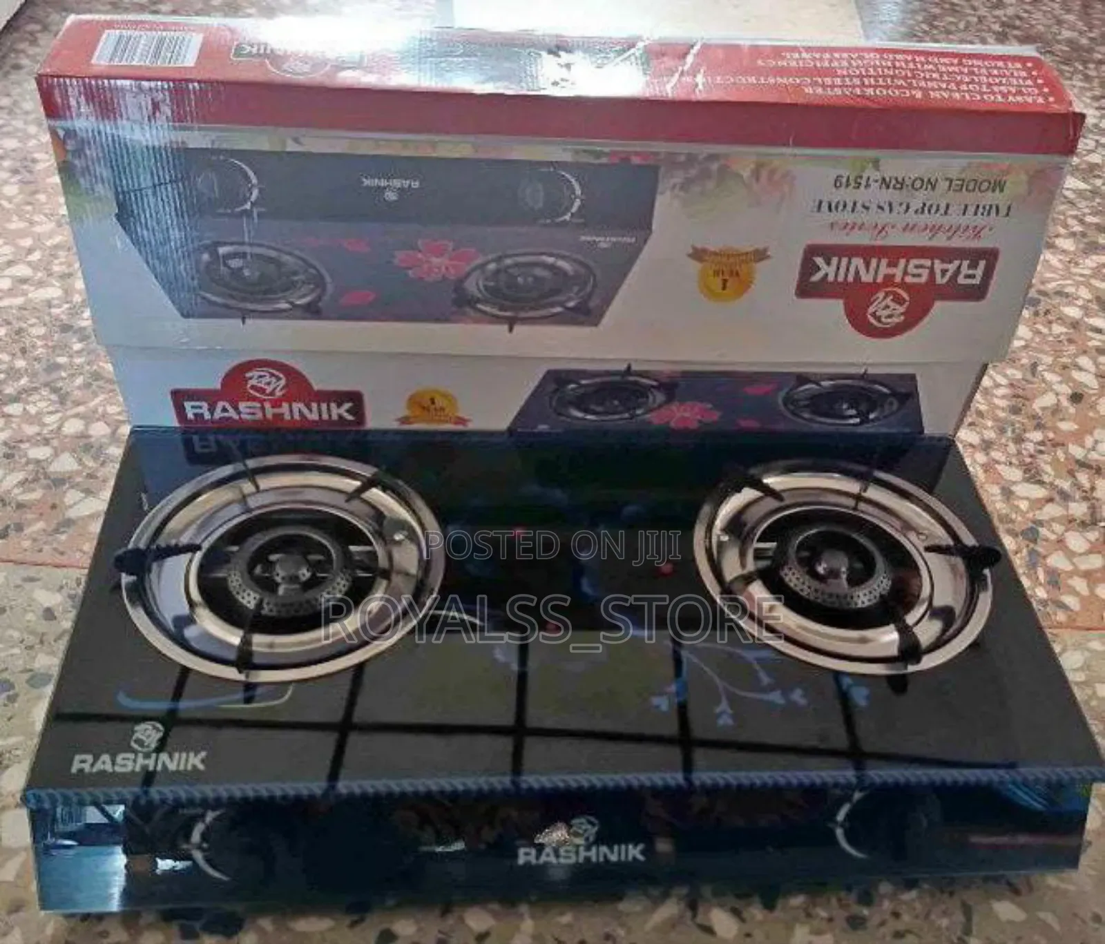 Double Face Glass Gas Burner (Automatic Ignition)