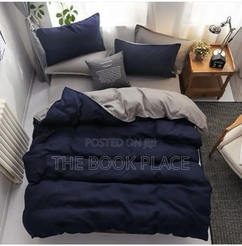 Blue /Ash Cotton Bedding Set