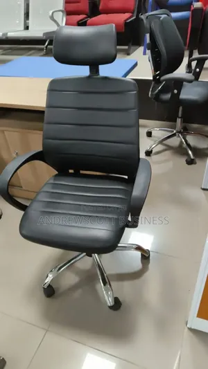 Leather Chair With Headrest