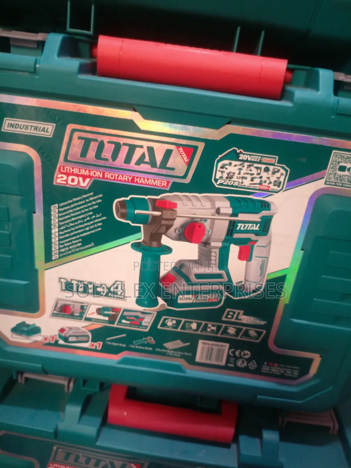 20v Total Heavy Duty Hammer Drill With Two Battery