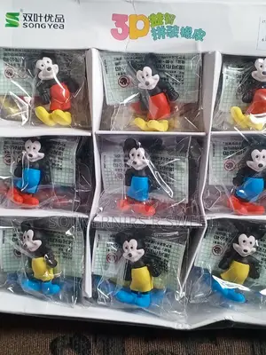 3D Character Erasers (Pack of 36)