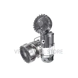 Solar Powered Camping Fan With LED Light Lamp/Lantern