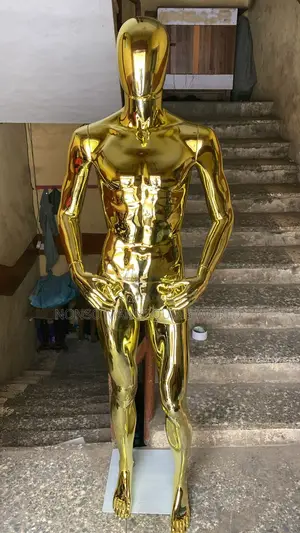 Sf1 Male Gold Chrome Display Mannequin