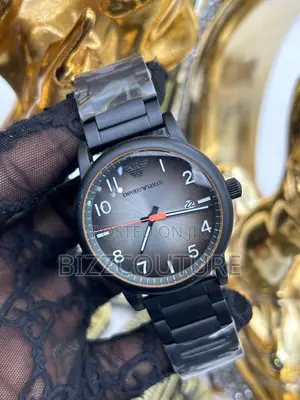 Original Emporio Armani Black Chain Watch Is Available Now