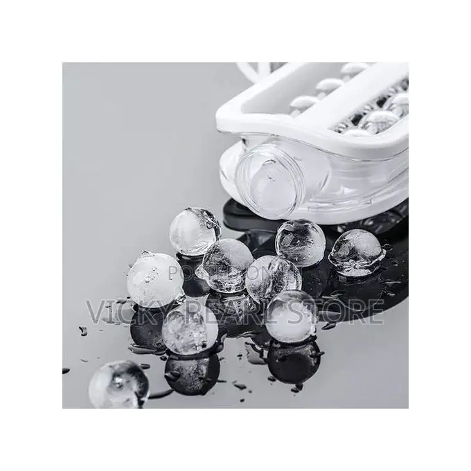 2in1 Creative Ice Cube Ball Freeze Molds Bottle-White