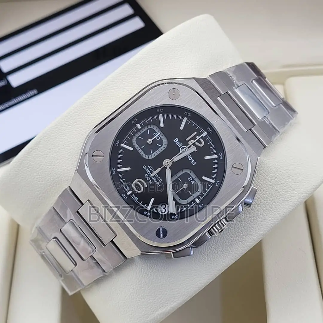 Original Bells Ross Chronograph Silver Chain Watch