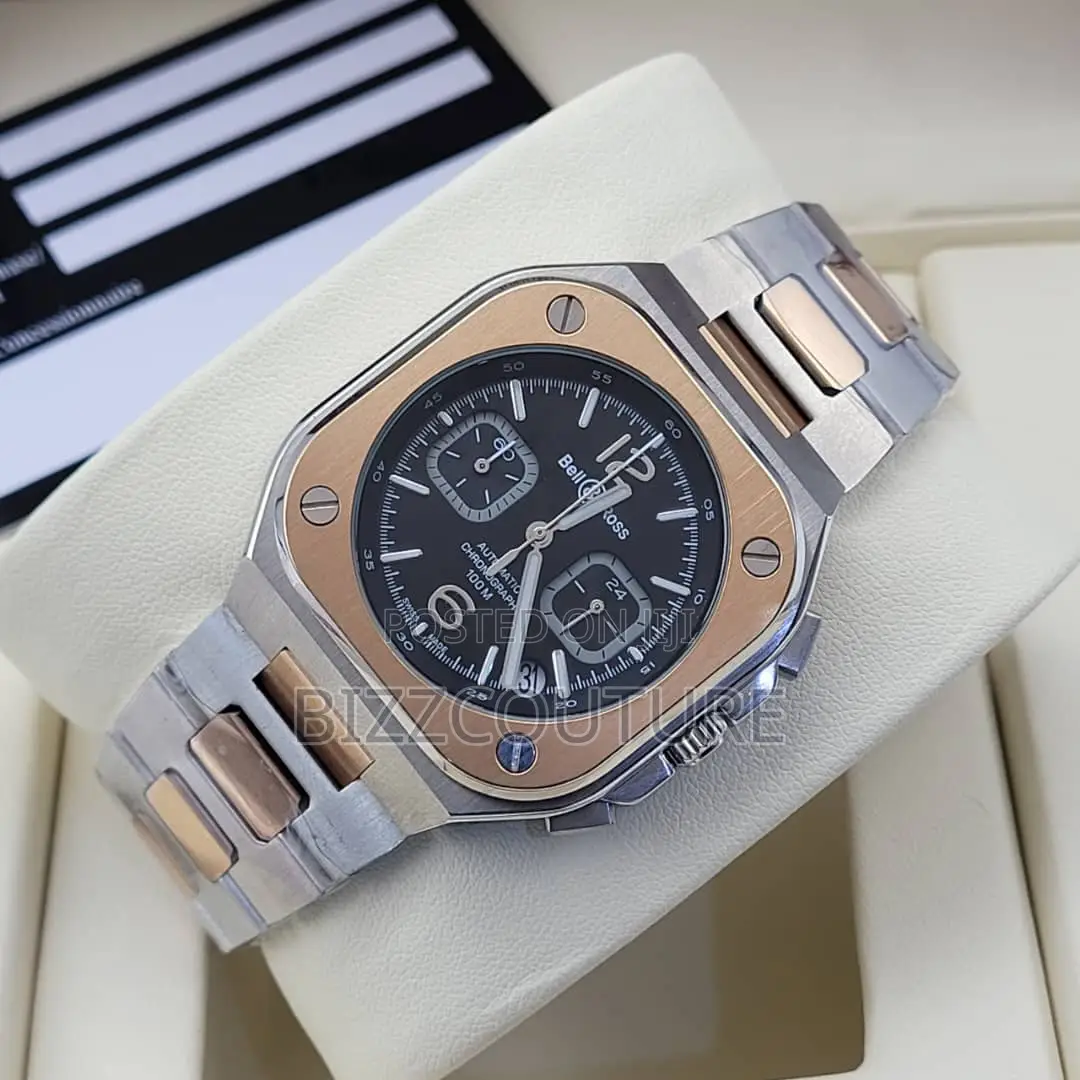 Original Bells Ross Chronograph Silver Chain Watch