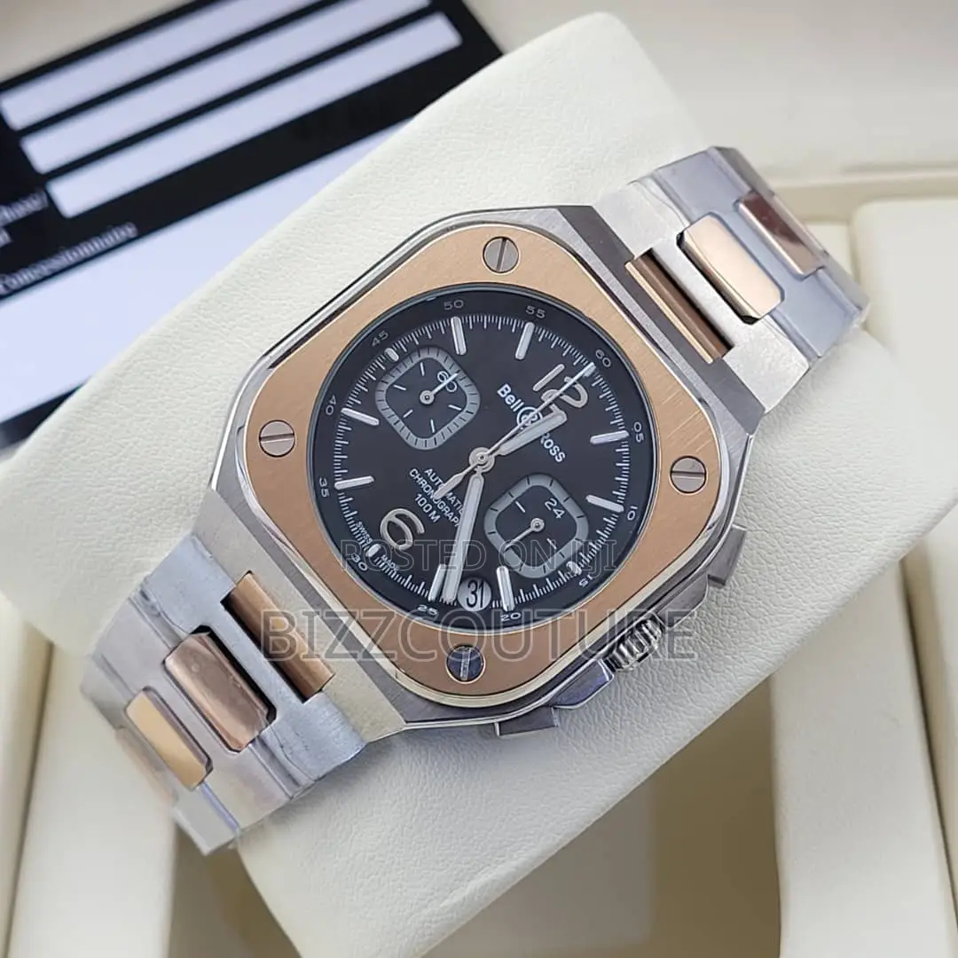 Original Bells Ross Chronograph Silver Chain Watch