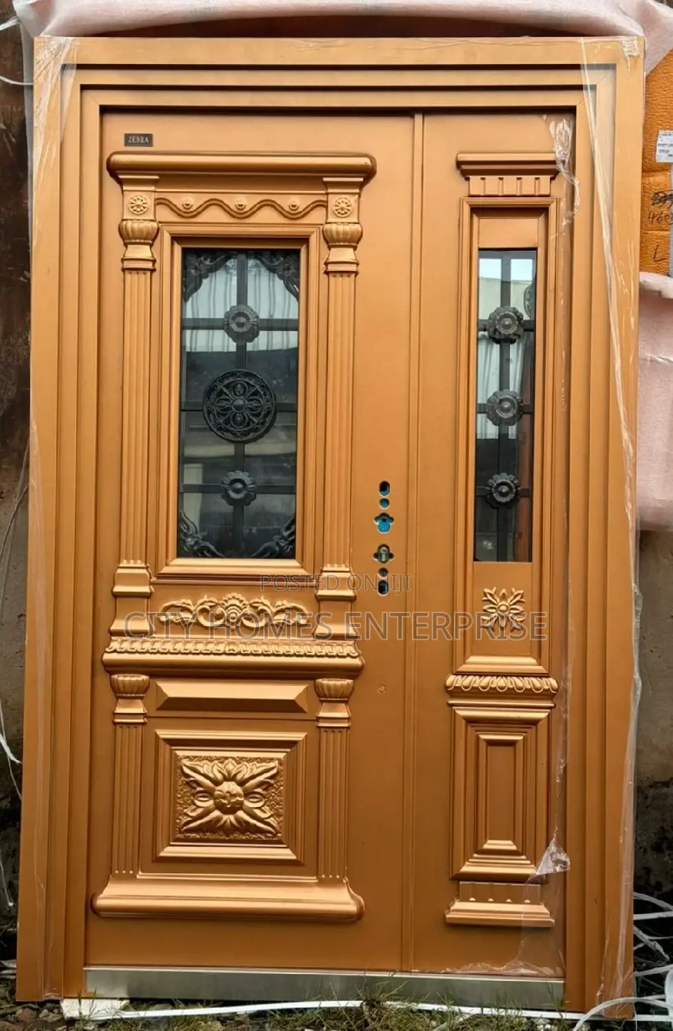 Quality Copper Door With Glass Extra Height