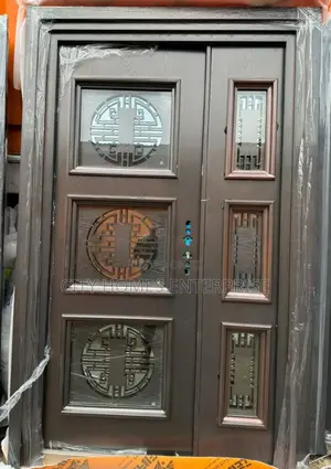Glass Copper Security Door Extra HEIGHT