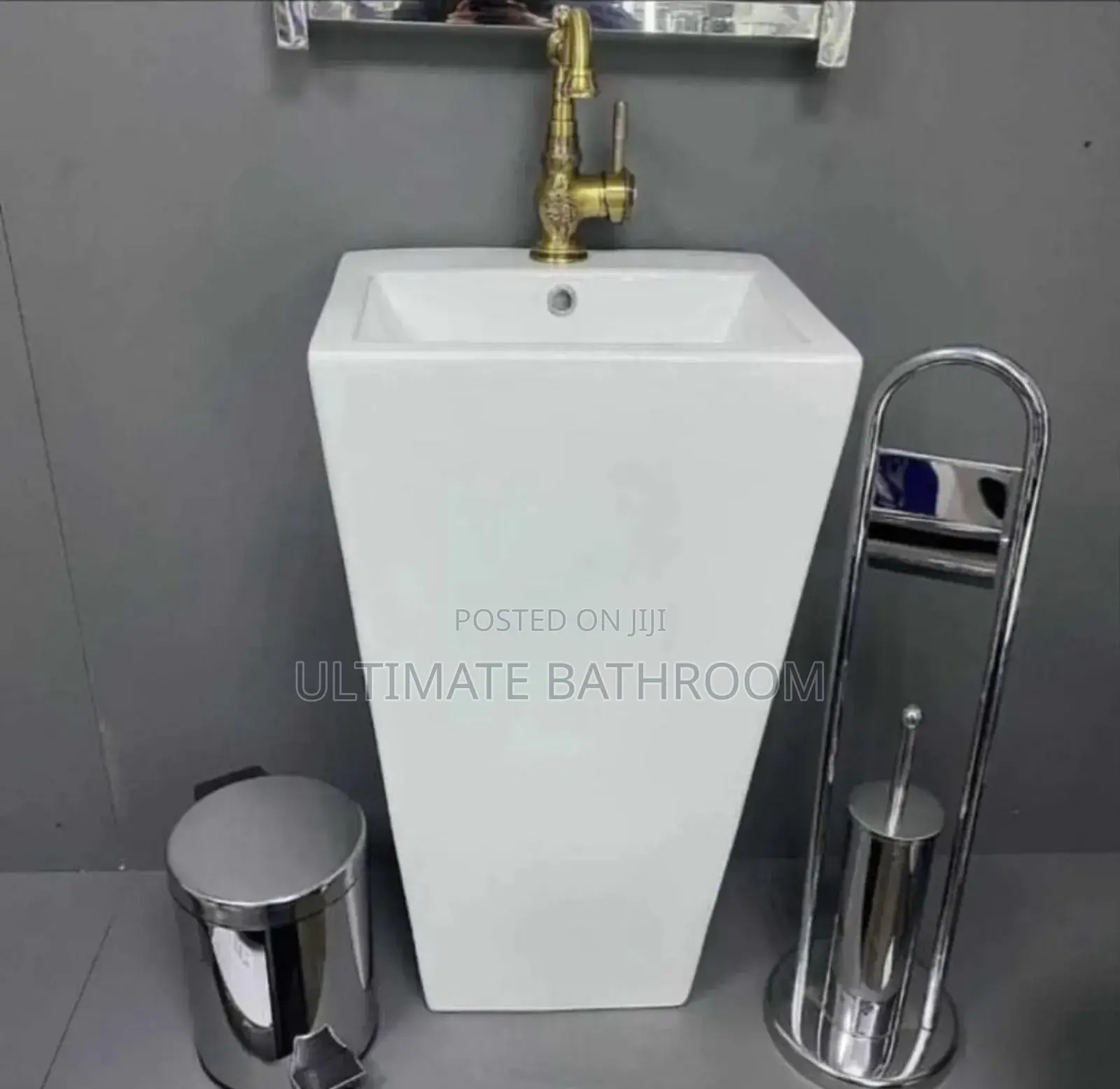 Free Standing White Basin
