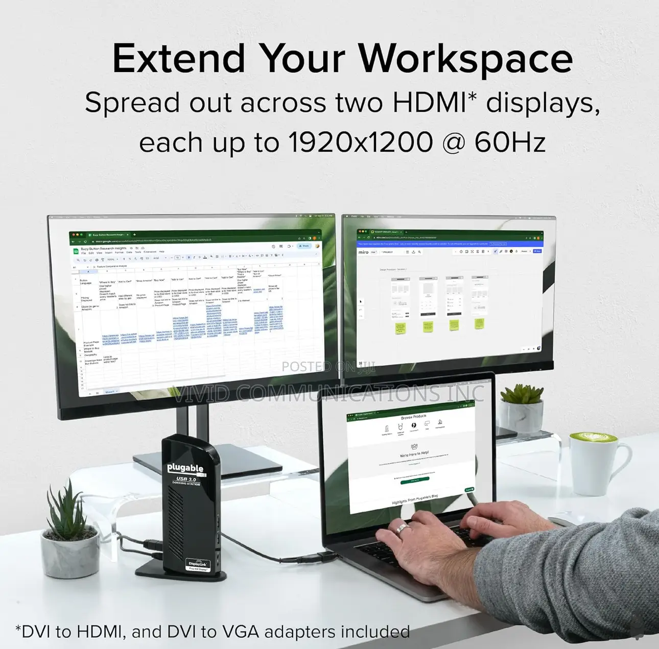 Plugable USB 3.0 Universal Laptop Docking Station