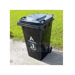 Industrial Waste Bin, Black 240l