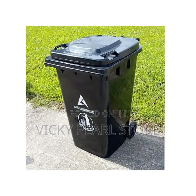Industrial Waste Bin, Black 240l