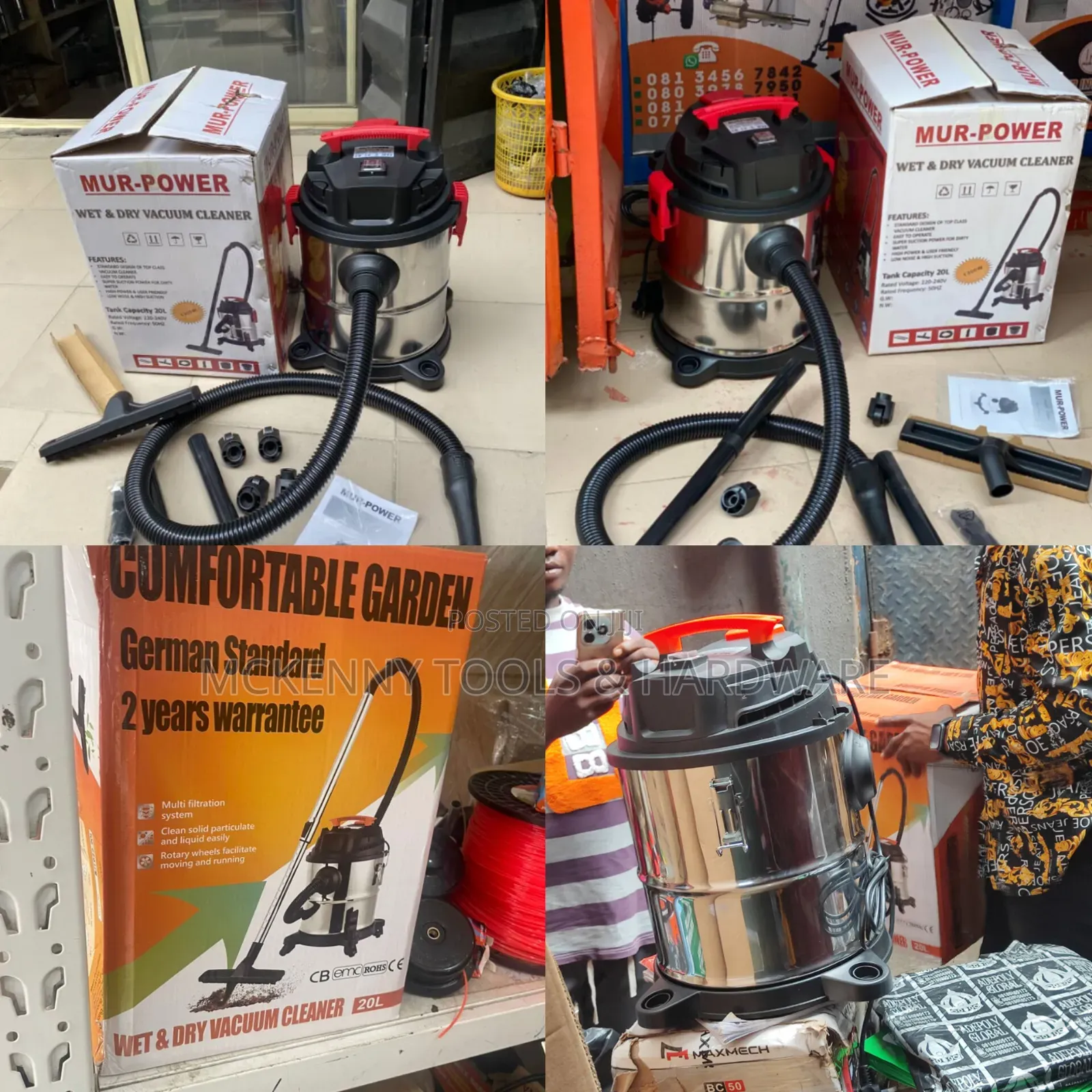 Mur Power Vaccum Cleaner 20l